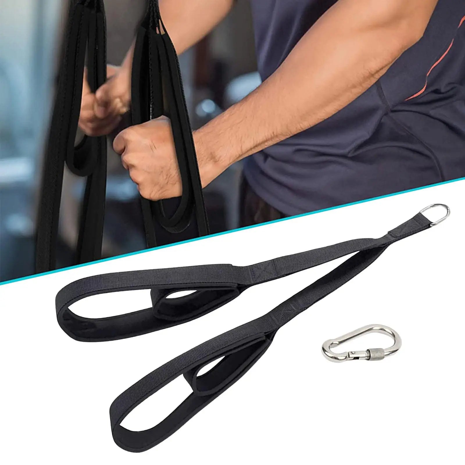 Pulldown Rope Gym Accessories Tricep Rope Cable Attachment Triceps Rope Pull Down Handle Zen fit plus