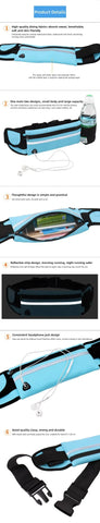 1pc Running Bag Women Waist bag Belt bag Men Sports Fanny Pack Mobile Phone Bag Gym Running Cell Phone Jogging Run Cycling Bag - Zen Fit Plus