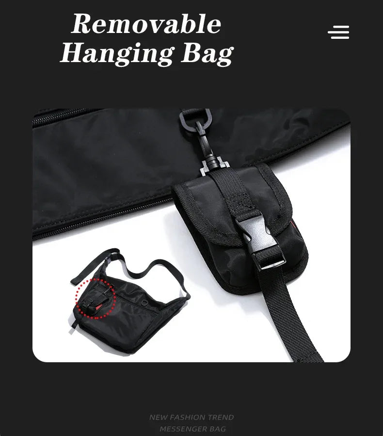 MOYYI Men Messenger Bags Casual Waterproof Crossbody Bag Hold 14 inch Laptop Shoulder Bag Unisex Travel Gym Bag - Zen Fit Plus