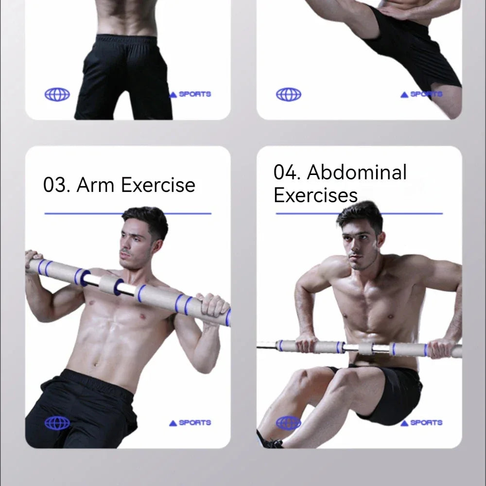 Telescopic Doorway Pull Up Bar Non-Slip Chin-Up Fitness Equipment Adjustable Home Gym Strength Training Heavy Duty For Men Women - Zen Fit Plus