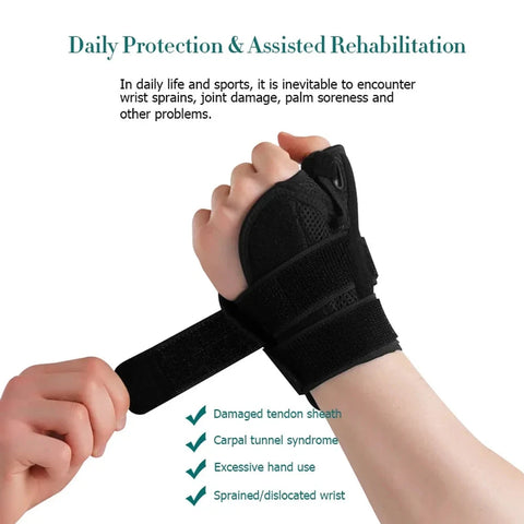 1PC Adjustable Thumb Spica Splint, Thumb Stabilizer Wrist Brace Support for Men and Women Carpal Tunnel arthritis, Tenosynovitis Zen Fit Plus