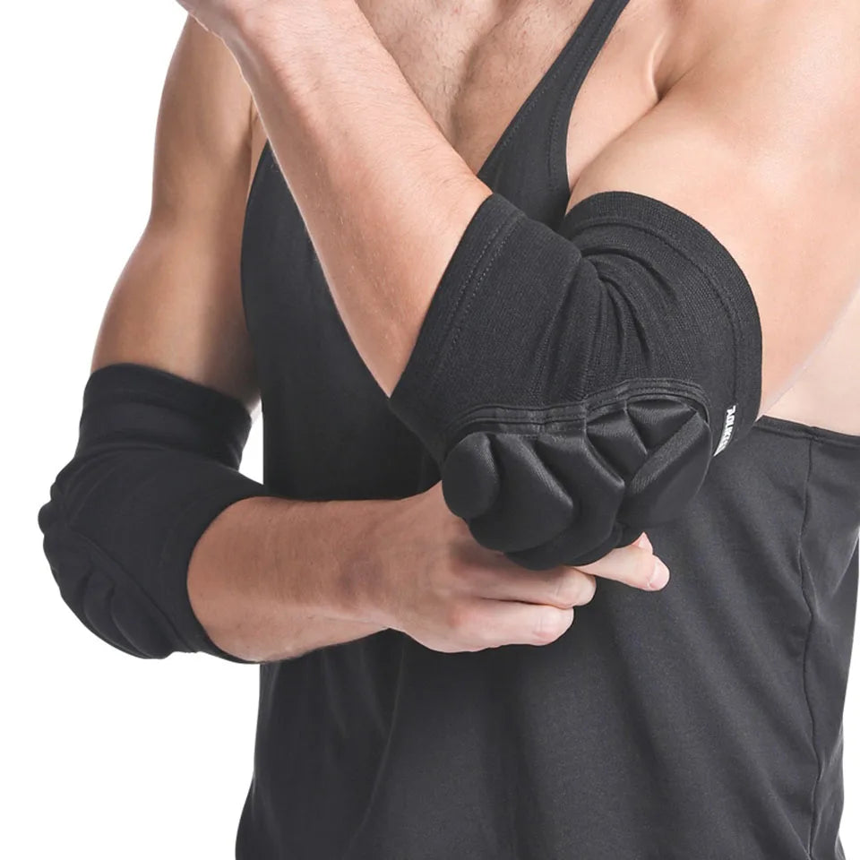 AOLIKES 1 Pair Foam Elbow Pads Anti-collision Sports Roller Skating Anti-fall Volleyball Riding Street Dance Elbow Protector Zen fit plus