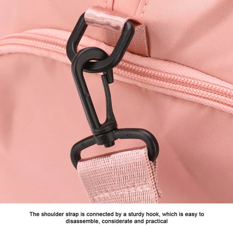 Women Gym Sports Bag Waterproof Swimming Yoga Mat Pink Weekend Travel Duffle Bags for Women Sport Fitness Shoulder Handbag - Zen Fit Plus