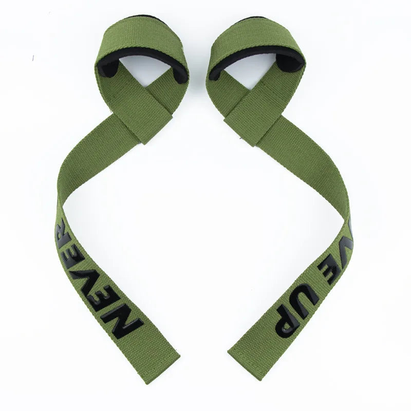1Pair Non-slip Strap Gym Dumbbell Workout Weights Lifting Straps Crossfit Fitness Equipment Wrist Wrap Lift Exercise Training Zen fit plus