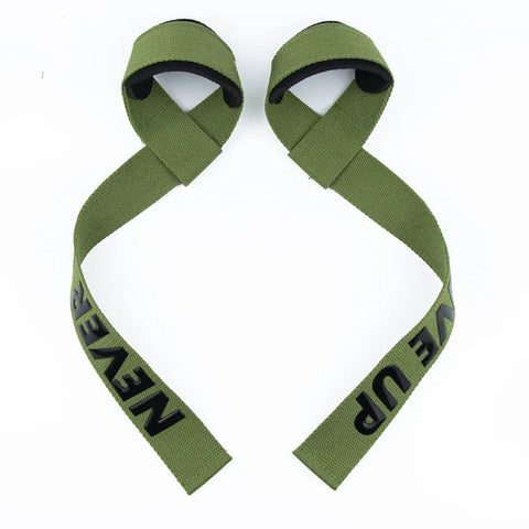 1Pair Non-slip Strap Gym Dumbbell Workout Weights Lifting Straps Crossfit Fitness Equipment Wrist Wrap Lift Exercise Training Zen fit plus