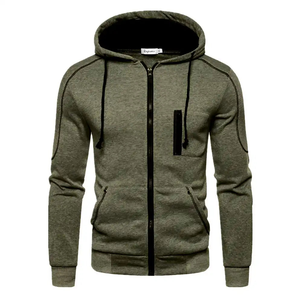 Men's Hoodie Black White Army Green Red Hooded Color Block Fleece Cool Casual Winter Clothing Apparel Hoodies Sweatshirts Zen fit plus