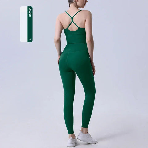 2 Piece Yoga Clothes Women's Tracksuit Athletic Wear Pilates Fitness Suit Gym Workout Push Up Clothes Sports Bra Leggings Suit Zen fit plus