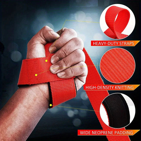 1 Pair Weight Lifting Assistance Strap Dumbbell Fitness Pure Color Belt for Deadlifts fitness gloves Zen Fit Plus