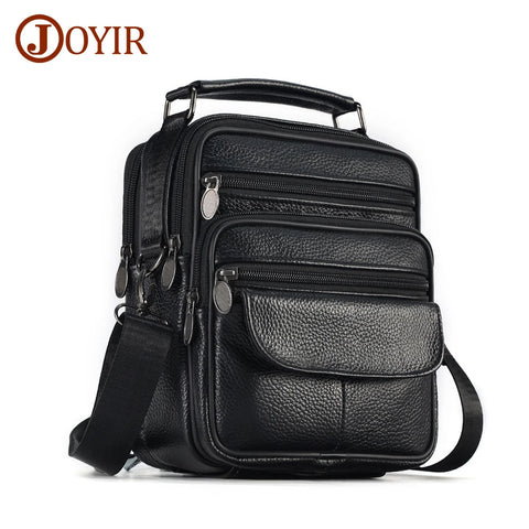 JOYIR Men Genuine Leather Crossbody Bags Messenger Bag for Male Trendy Shoulder Bags Casual Travel Sling Bag Handbags Zen fit plus