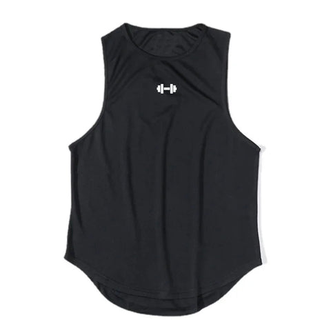 Summer Men's Running Vest Gym Tank Tops Fitness Clothing Quick-drying Loose Bodybuilding Sleeveless Shirt Basketball Singlets Zen fit plus