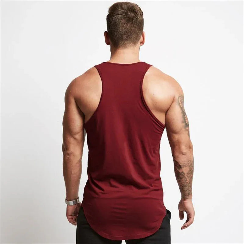 Cotton Material Summer Fitness Sports Vest Men's T-shirt Comfortable Bottoming Sweatshirt Workout Clothes - Zen Fit Plus