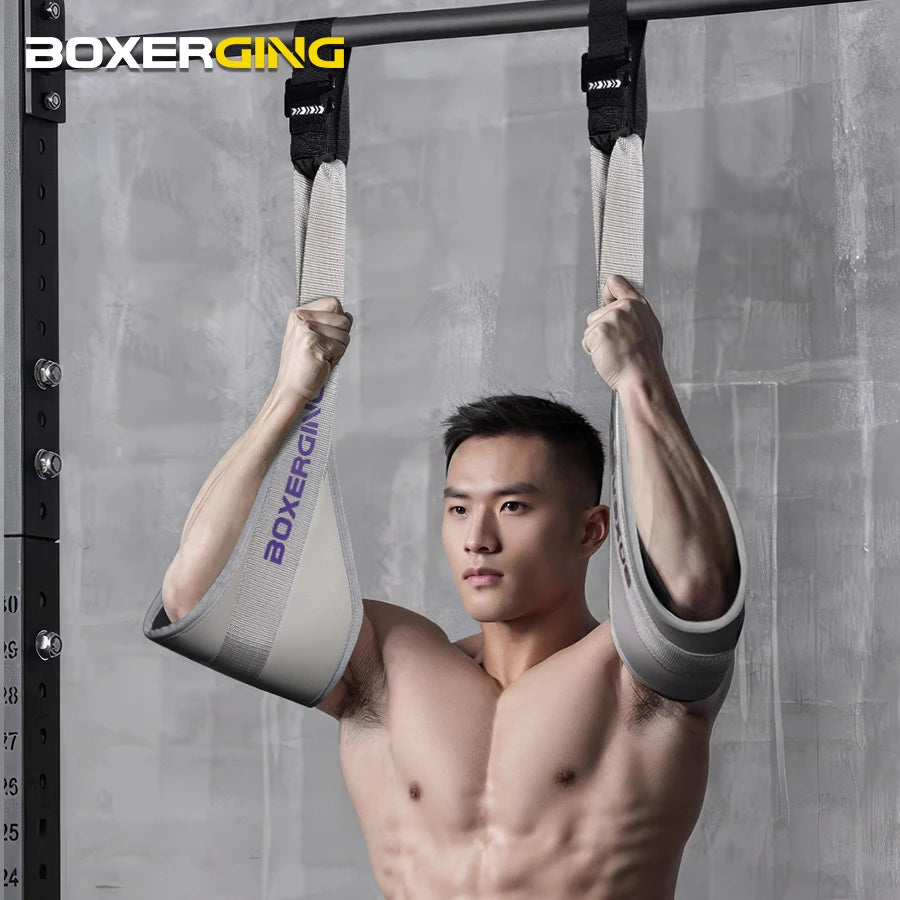 1 Pair Fitness Abdominal Muscle Belt Hanging AB Sling Straps Hanging Pull-Ups Training Horizontal Bar Gym Muscle Training Belt Zen Fit Plus