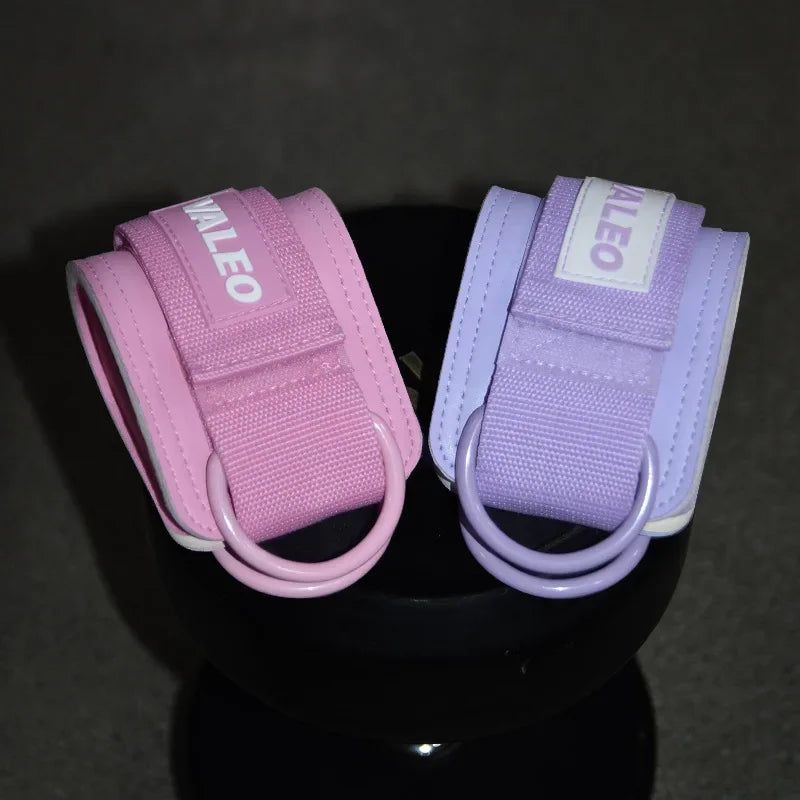 1Pcs Leather Fitness Ankle Straps Adjustable D-Ring Foot Support Cuffs Gym Leg Strength Workouts Pulley Buckle Sports Feet Guard Zen fit plus
