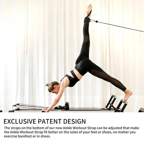 2PCS Ankle Straps for Cable Machines Kickbacks - Adjustable Comfort Ankle Cable Attachments for Gym Ankle Cuff Workout Men Women - Zen Fit Plus