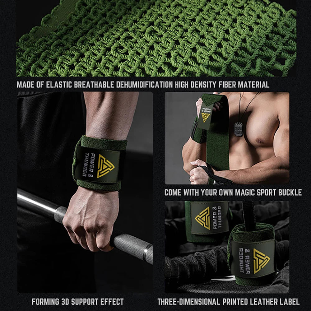 1 Pair Premium Wrist Support Fitness Wristbands Protect Your Wrist During GYM Workouts Ideal for Intense Bench Press Deadlift Zen fit plus