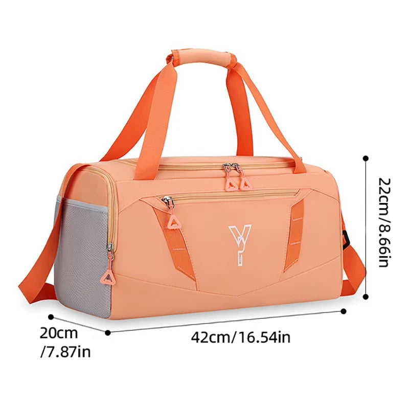 Woman Sports Gym Handbag Waterproof Fitness Training Bag Dry Wet Swimming Tote With Shoes Pocket Travel Luggage Shoulder Bags Zen fit plus