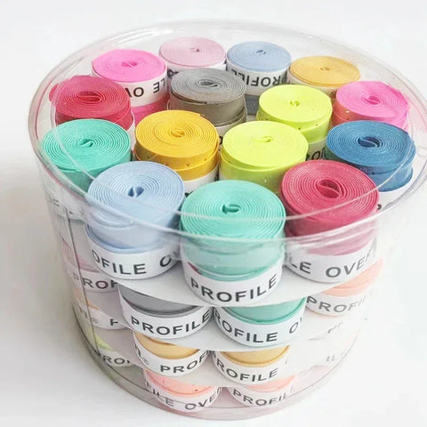 12Pcs Racket Overgrip Sweat Band Absorption Tennis Badminton Racket Hand Glue Tennis Grip Pu Non Slip Overgrip Fishing Rods Grip - Zen Fit Plus