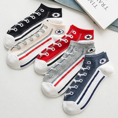 20/10/6/5/4/3/1pairs Men's Fashion Cotton Breathable Comfortable Ankle Socks, Men's Summer Socks Zen fit plus