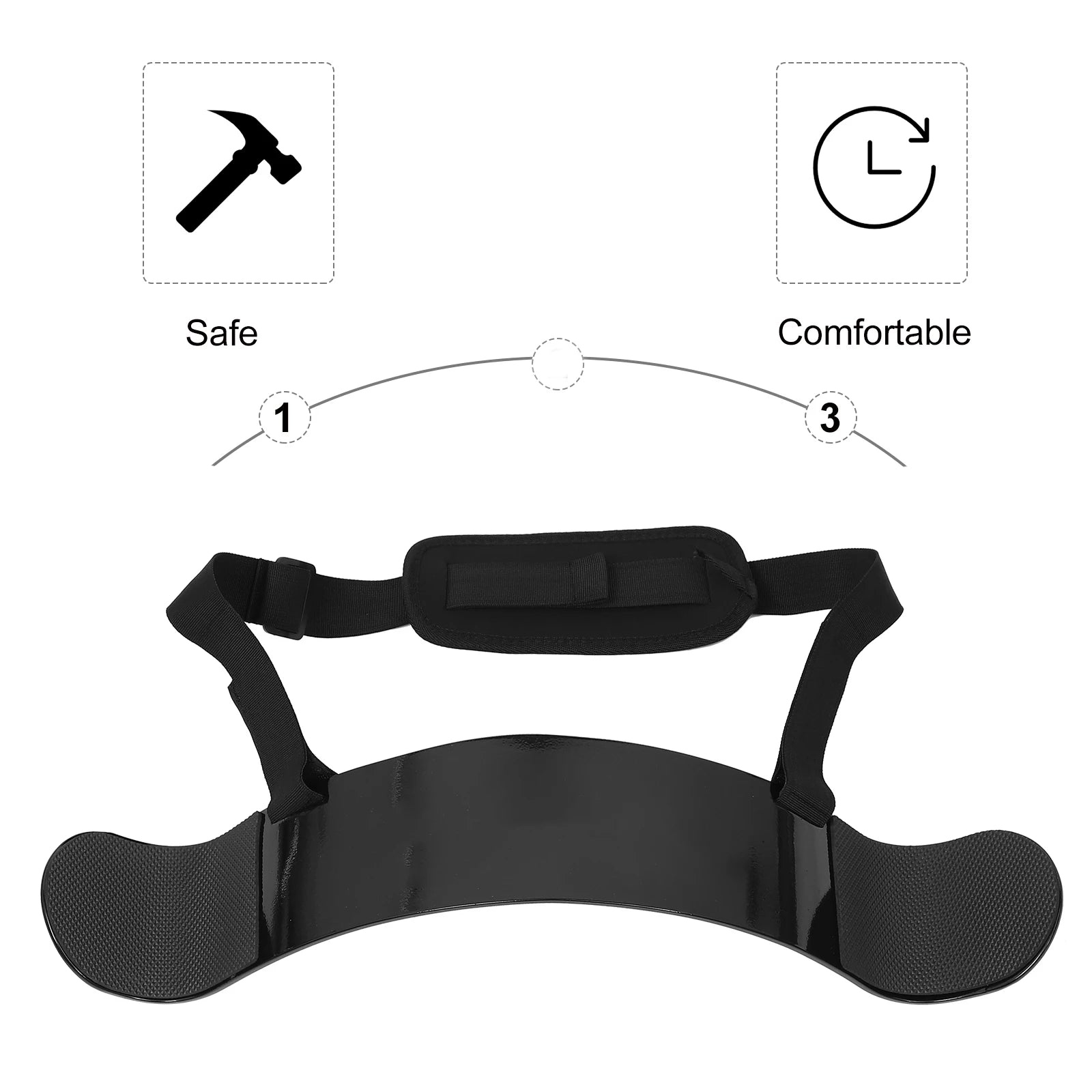 Para Training Board Workout Gear Muscle Builder Brace Black Aluminum Alloy Man Fitness Tools Zen Fit Plus