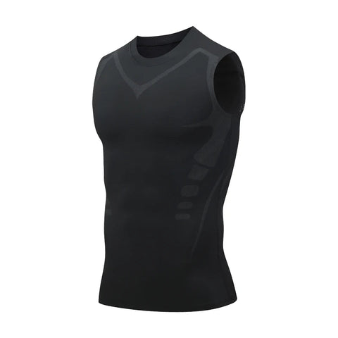 Compression Tank Top Men Gym Shirt Sleeveless Quick Dry Printing Sportswear Male Fitness Bodybuilding Vest Workout Muscle Top Zen fit plus