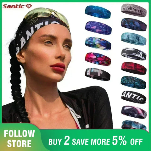 Santic Cycling Headband Outdoor MTB Road Bike Running Fishing Sports Headwear Summer Men Women Sunscreen Breathable Bandana Zen fit plus
