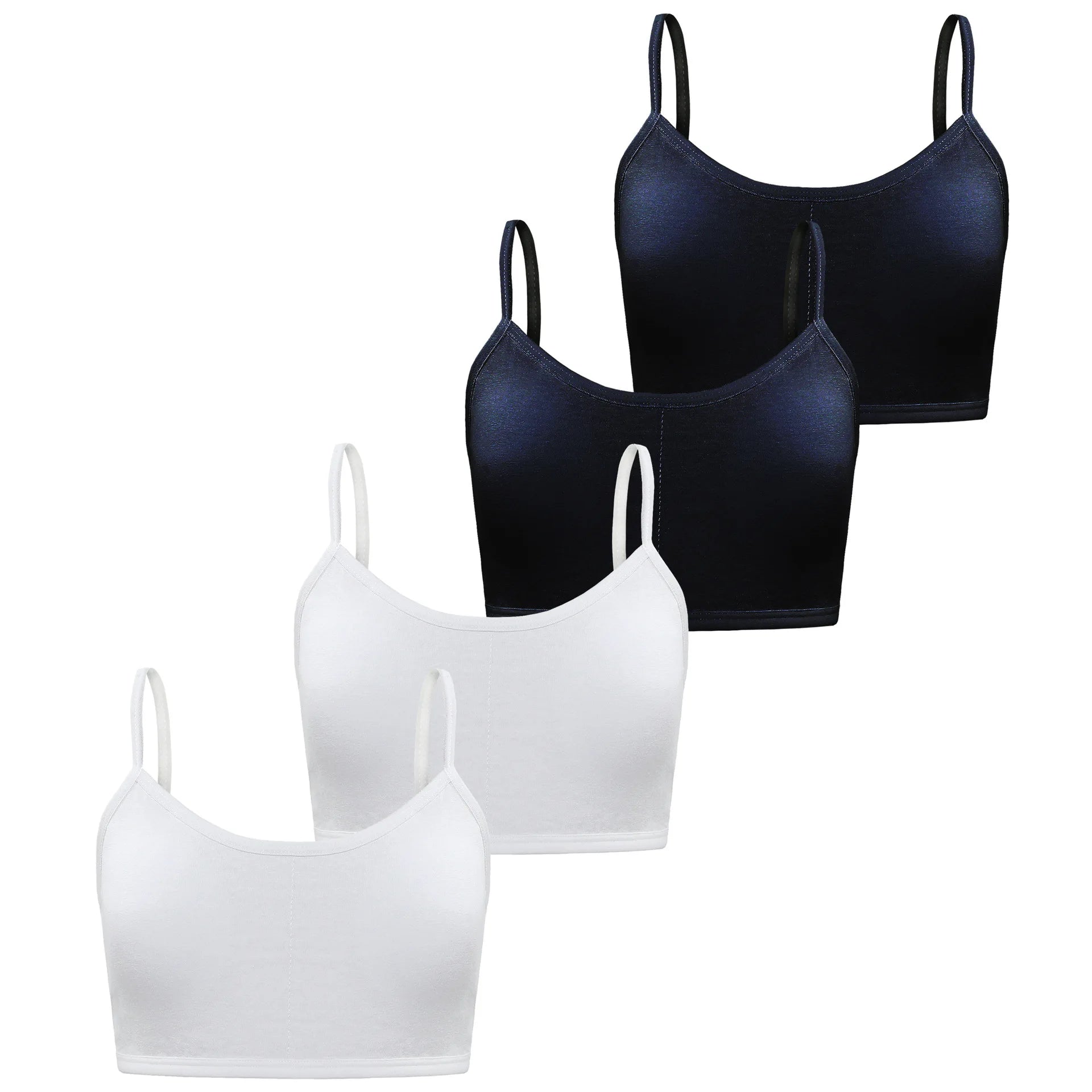 4PCS/lot Solid Kids Bras For Teenage Girls Comfortable Young Children Wireless Vest Tops Teenager Girls Sportswear Training Bras Zen Fit Plus