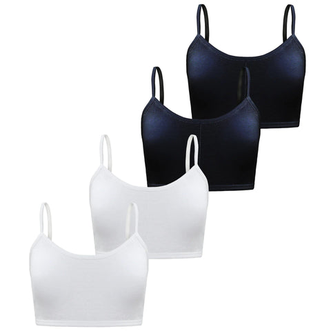 4PCS/lot Solid Kids Bras For Teenage Girls Comfortable Young Children Wireless Vest Tops Teenager Girls Sportswear Training Bras Zen Fit Plus