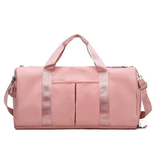 Gym Bag Men Women Training Fitness Swim Travel Luggage Handbag Yoga Shoulder Pack Shoes Storage Waterproof Dry Wet Separation Zen fit plus