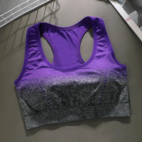 Seamless Sports Bra, Shock-absorbing, Steel Ring Free, Fashionable Vest, Breathable, Quick Drying Yoga Vest, Stress Free Fitness Zen fit plus