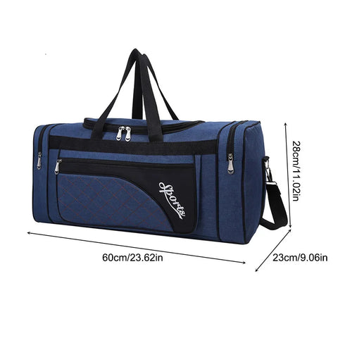 Oxford Dry Wet Separation Bags Large Capacity Portable Gym Bags Multifunctional Wear-resistant Side Zippers for Travel Swimming Zen fit plus