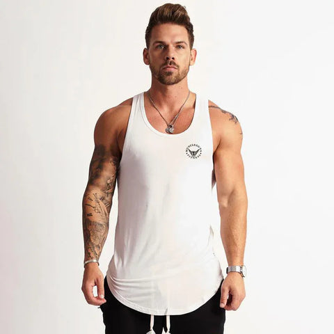 Cotton Material Summer Fitness Sports Vest Men's T-shirt Comfortable Bottoming Sweatshirt Workout Clothes - Zen Fit Plus
