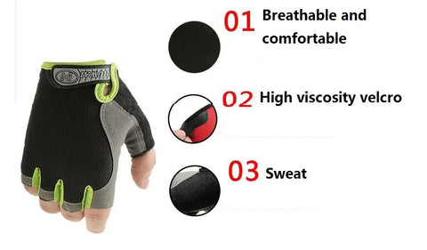 Weightlifti Gym Gloves Fitness Training Fingerless Women Men Bodybuilding Exercise Sports Gloves Cycling Anti Slip Breathable - Zen Fit Plus