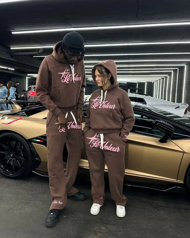 Loose Casual Tracksuit Sports Suit Men Women Fashion Cotton Hoodie Sweatpants Two Piece Set Y2K Harajuku Street Sweatshirt Suit - Zen Fit Plus