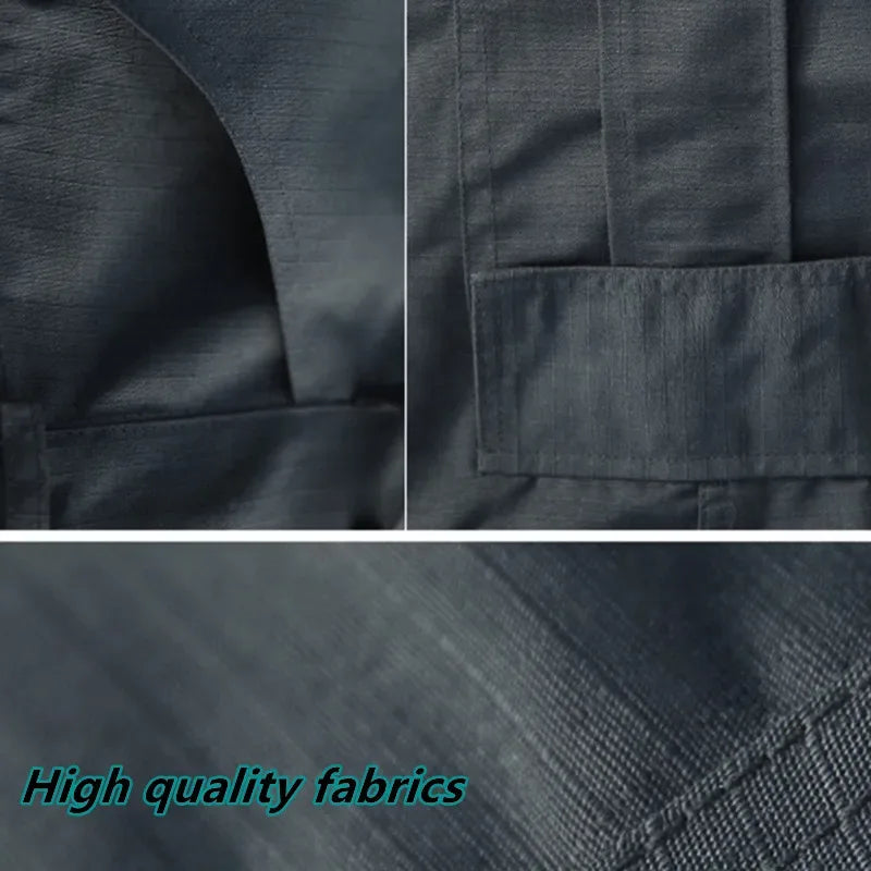 Men City Pants Cargo Trousers Multi-pocket Waterproof Wear-resistant Casual Training Overalls Fat Cargo Quick Dry Pants - Zen Fit Plus