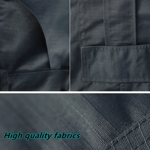 Men City Pants Cargo Trousers Multi-pocket Waterproof Wear-resistant Casual Training Overalls Fat Cargo Quick Dry Pants - Zen Fit Plus