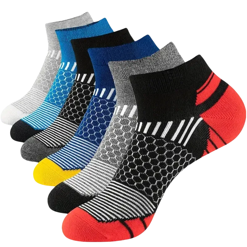6/12 Pairs Colorful Men's Low Tub Socks Fashion Comfortable Autumn Classic Black Business Sock High-quality Men's Short Socks - Zen Fit Plus