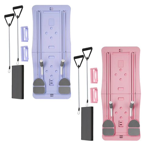 At Home Pilates Board Foldable 4-in-1 Exercise Ab Wheel Roller Exercise Equipment for Home Gym Workout Core Trainer