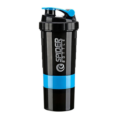 3 Layers Shaker Protein Bottle Powder Shake Cup Large Capacity Water Bottle Plastic Mixing Cup Body-Building Exercise Bottle Zen fit plus
