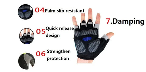Weightlifti Gym Gloves Fitness Training Fingerless Women Men Bodybuilding Exercise Sports Gloves Cycling Anti Slip Breathable - Zen Fit Plus