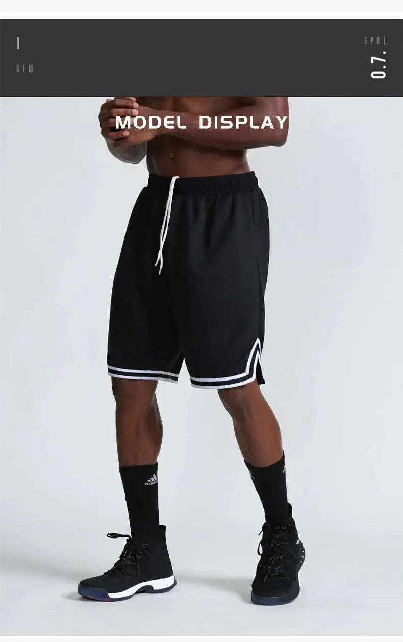 Summer Sports Shorts Men's Casual Five-point Pants Trend Loose Basketball Outer Wear Big Pants Pants Mesh Thin Section - Zen Fit Plus