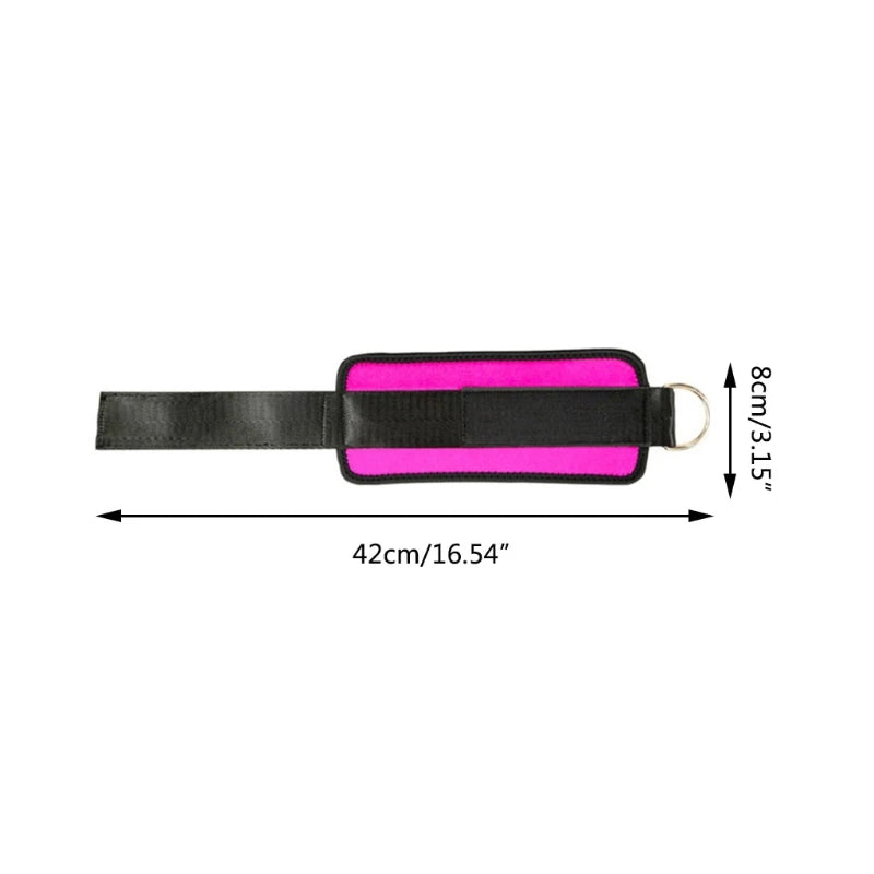 Adjustable Wrist Ankle Cuffs D Ring Pulley Lifting Straps Gym Cable Attachments Weight-bearing Exercise Fitness Accessories Zen fit plus
