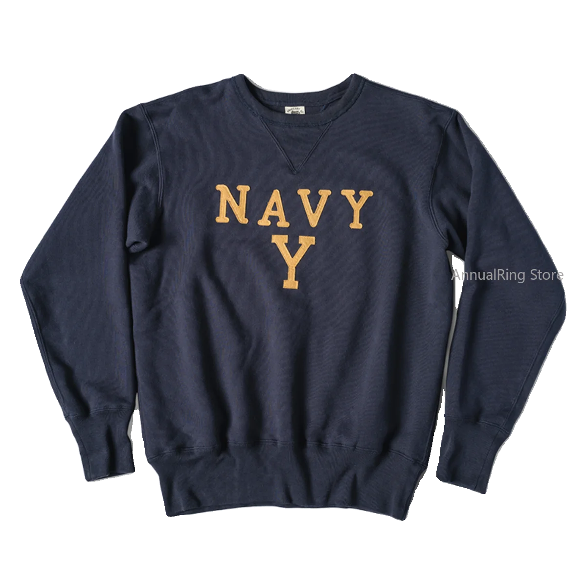 Rugged Bronson NAVY Boxing Coach Pullover Sweatshirt US Cotton Blockbuster Sweater Zen Fit Plus