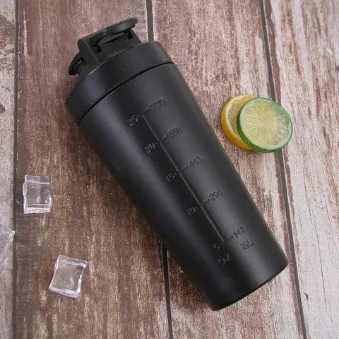 Stainless Steel Protein Shaker Cup Portable Fitness Sports Mug Nutrition Shakers Cup Water Bottles Water Cup Portable Shakers Zen fit plus