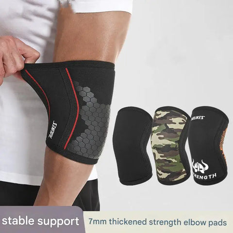 1PCS Elbow Protector 7mm Thickened Diving Material Pressure Elbow Protector Lifting Upper Body Strength Training Arm Protector Zen fit plus
