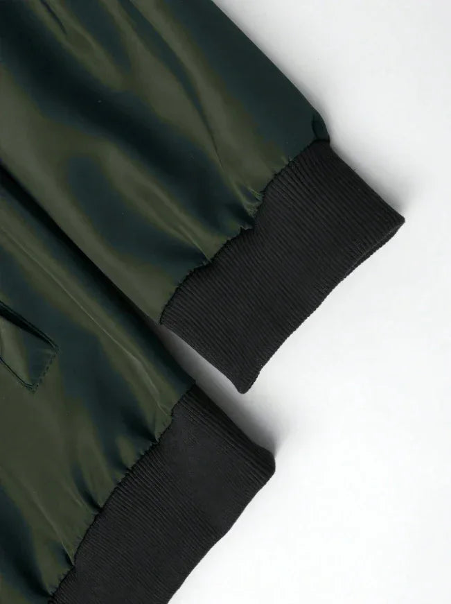 2024 Spring and Autumn New Baseball Collar Short Loose Solid Color Jacket Men's Business Casual Thin Coat Trend - Zen Fit Plus