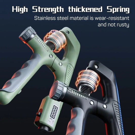 Smart Counting Hand Grip Strengthener 10-100Kg Wrist Expander Finger Exerciser for Trainers Muscle Recovery Fitness GymTraining Zen Fit Plus