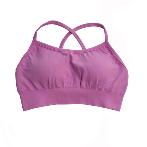Dynamic Backless Sports Bra Women Seamless Yoga Top Bra Medium Support Padded Gym Crop Top Stretchy Fitness Sports Top Zen fit plus