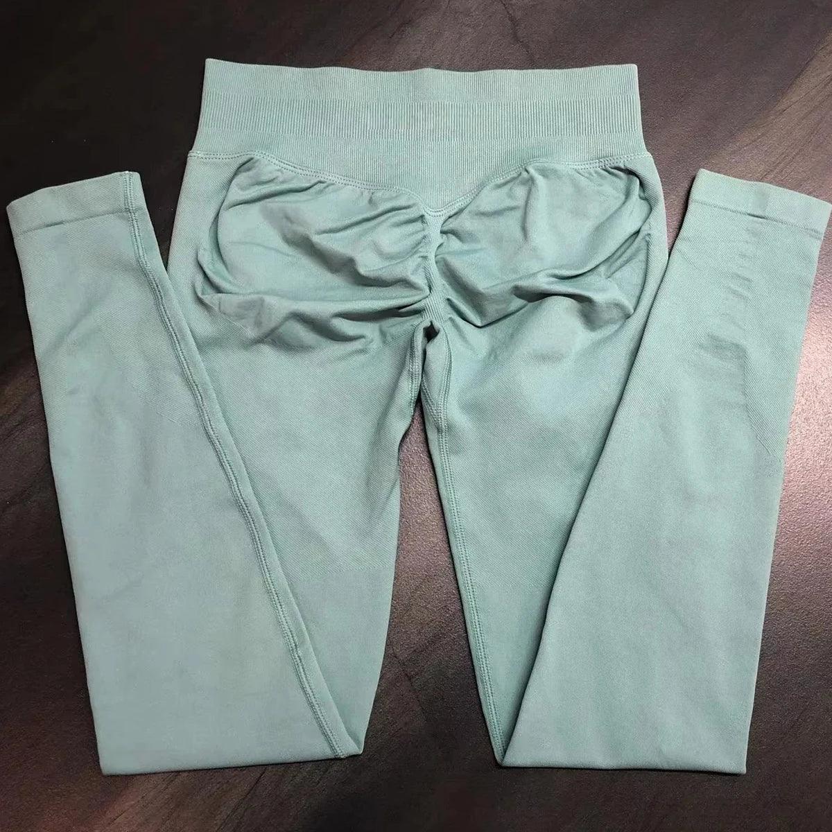 Impact Leggings Women Seamless Yoga Legging Scrunch Bum Gym Legging Workout Yoga Pants Low Waistband Sports Tights - Zen Fit Plus