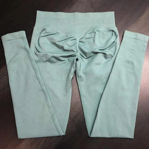 Impact Leggings Women Seamless Yoga Legging Scrunch Bum Gym Legging Workout Yoga Pants Low Waistband Sports Tights - Zen Fit Plus