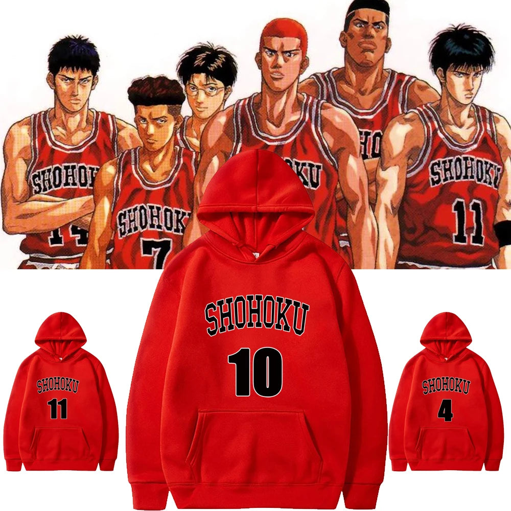 2023 Anime Slam Dunk Hoodies Fashion Cosplay Pullover Unisex Harajuku Hip Hop Sweatshirt Casual Daily Autumn and Winter Cloth Zen fit plus